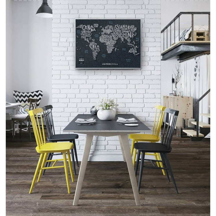 Скретч-карта мира Travel Map "Letters World" на английском языке