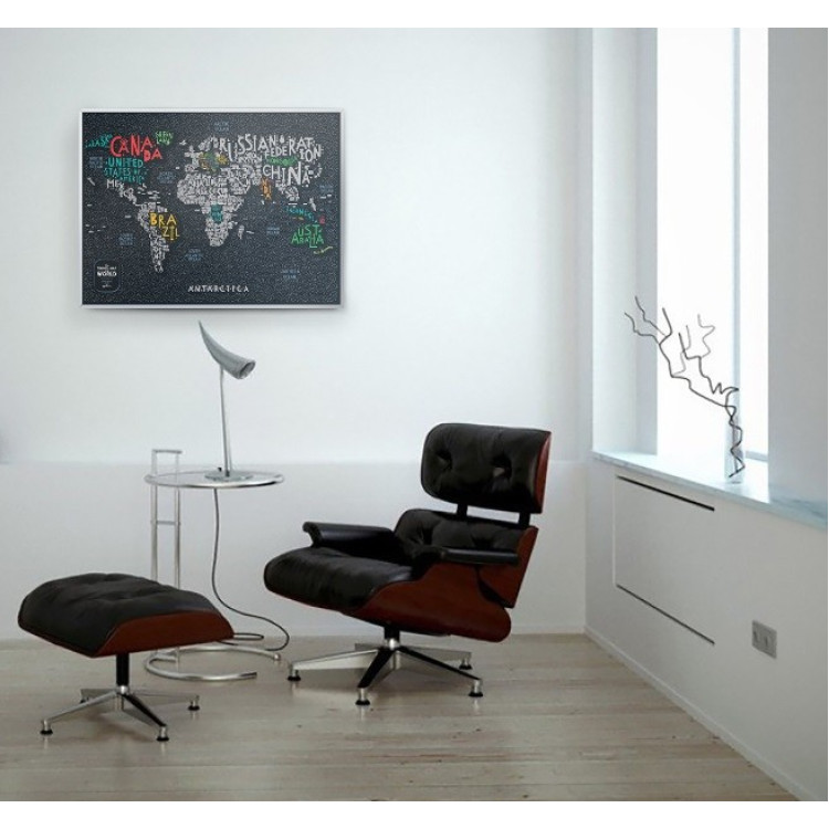 Скретч-карта мира Travel Map "Letters World" на английском языке