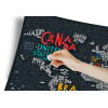 Скретч-карта мира Travel Map "Letters World" на английском языке