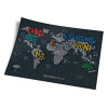 Скретч-карта мира Travel Map "Letters World" на английском языке