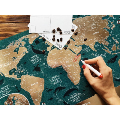 Скретч карта Travel Map "Marine World"-foto8