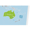 Скретч-карта мира Travel Map "Silver World" на английском языке