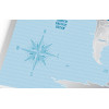 Скретч-карта мира Travel Map "Silver World" на английском языке