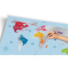 Скретч-карта мира Travel Map "Silver World" на английском языке