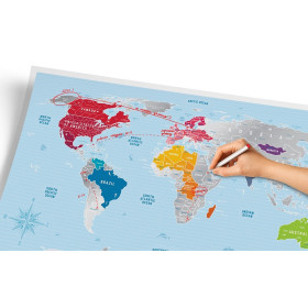 Скретч карта Travel Map "Silver World"-foto3