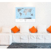 Скретч-карта мира Travel Map "Silver World" на английском языке