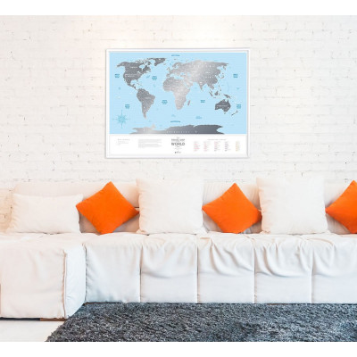 Скретч карта Travel Map "Silver World"-foto14