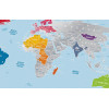 Скретч-карта мира Travel Map "Silver World" на английском языке