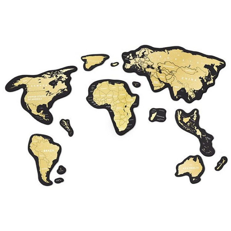 Скретч-карта мира Travel Map "Magnetic World" на английском языке