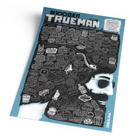 Скретч постер #100 дел "True Man Edition"-foto3