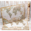Скретч карта мира "My Map Antique edition" (на английском языке)