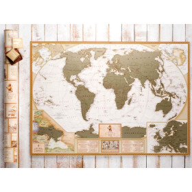 Скретч-карта мира "My Map Antique edition" (на англ.)-foto3