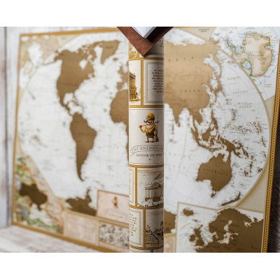 Скретч-карта мира "My Map Antique edition" (на англ.)-foto5