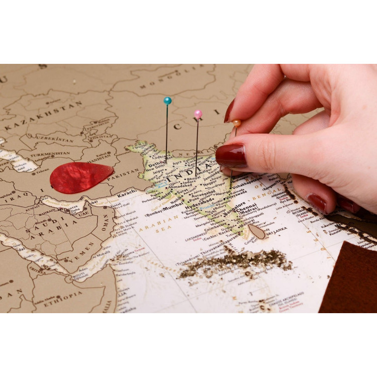 Скретч карта мира "My Map Antique edition" (на английском языке)