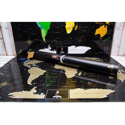 Скретч карта мира "My Map Black edition" (на англ.)-foto12