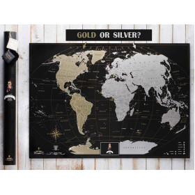 Скретч карта мира "My Map Black edition" (на англ.)-foto2