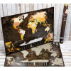 Скретч карта мира "My Map Chocolate edition" (на английском языке)