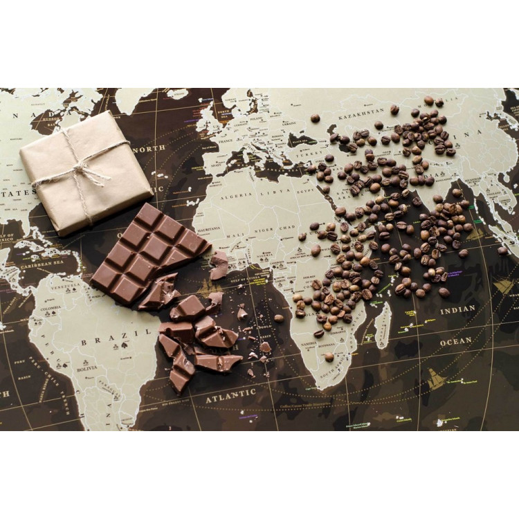 Скретч карта мира "My Map Chocolate edition" (на английском языке)
