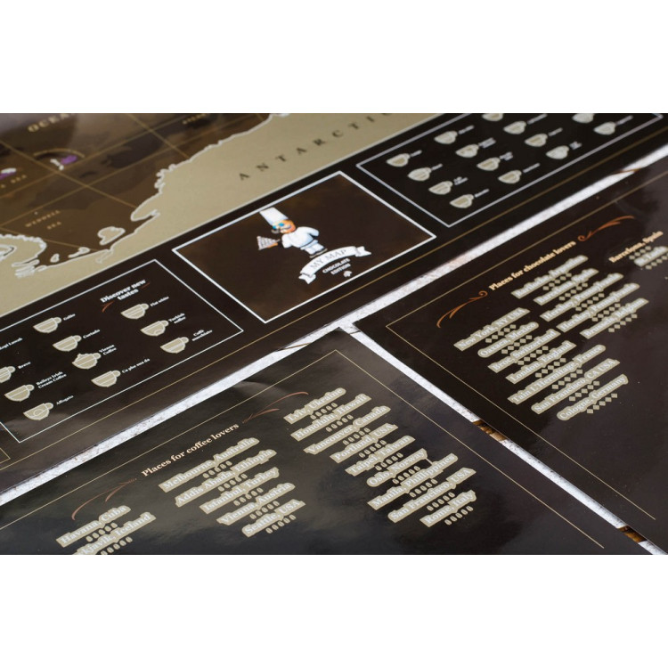 Скретч карта мира "My Map Chocolate edition" (на английском языке)