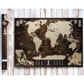 Скретч карта мира "My Map Chocolate edition" (на англ.)-foto2