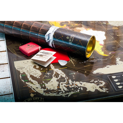 Скретч карта мира "My Map Chocolate edition" (на англ.)-foto11