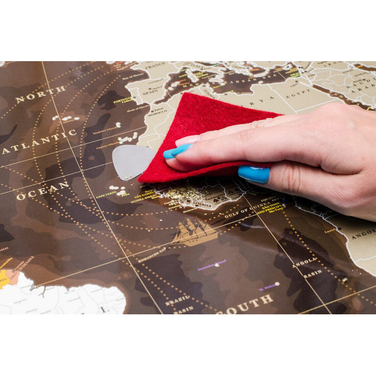 Скретч карта мира "My Map Chocolate edition" (на английском языке)