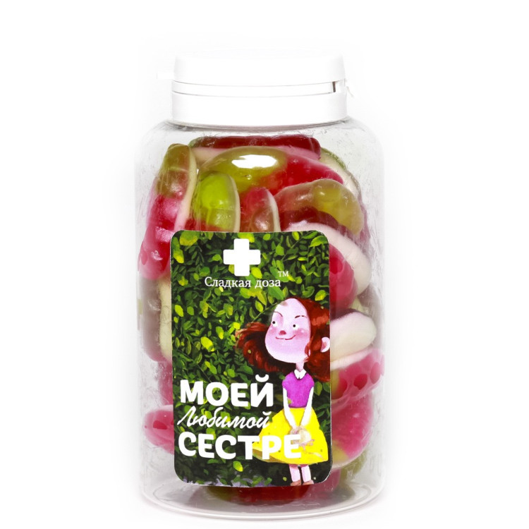 Сладка доза в банке "Моей любимой сестре"