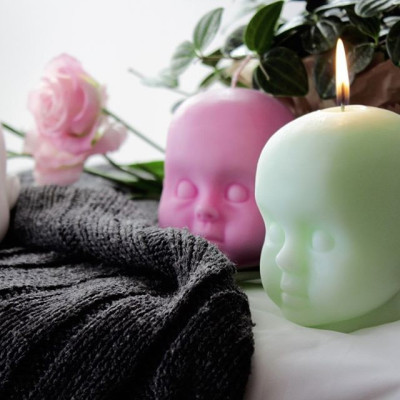 Свеча "Dollhead"-foto3