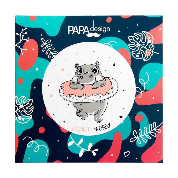 Тарелка с рисунком "Donut Worry"