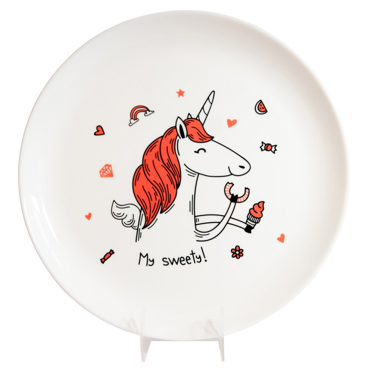 Тарелка с рисунком "My sweety!"