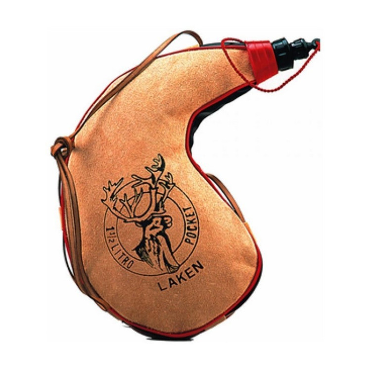Фляга "Laken Leather canteen" 1,5 л, в форме почки