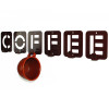 Вешалка на стену для одежды и аксессуаров "Coffee"