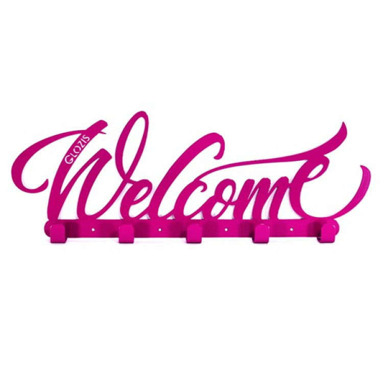 Вешалка на стену для одежды и аксессуаров "Welcome"