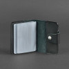 Кожанный кард-кейс на кнопке "Графит"