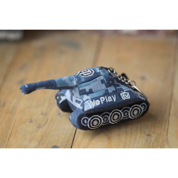Брелок в виде танка World of Tanks, серый-хаки