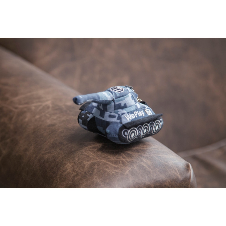 Брелок в виде танка World of Tanks, серый-хаки