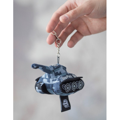 Брелок в виде танка World of Tanks, серый-хаки
