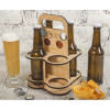 Переноска-трансформер для пивных бутылок "Beer box" на 4 бутылки