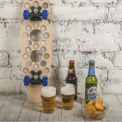 Поднос-подставка "Beer drive" для бокалов и закусок-foto4