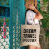 Еко сумка шоппер "Dream travel discover"