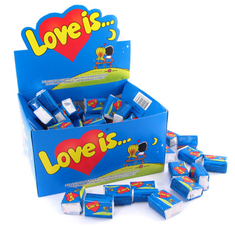 Жвачки Love is клубника-банан