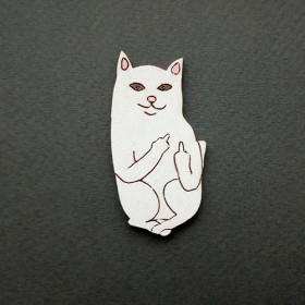 Значок-брошь "Кот Lord Nermal"