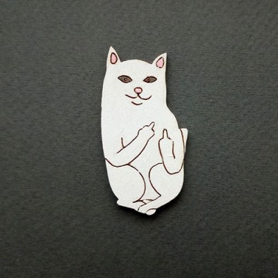 Значок-брошь "Кот Lord Nermal"