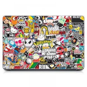 Універсальна наклейка на ноутбук "Stickerbomb", 13.3 "-17.3" Універсальна наклейка на ноутбук "Stickerbomb", 13.3 "-17.3"