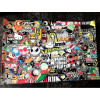 Вінілова наклейка для ноутбука "Stickerbomb" для діагоналей 13.3", 15.6”, 17.3”