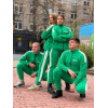 Зелений костюм гравця із серіалу "Гра в кальмара"